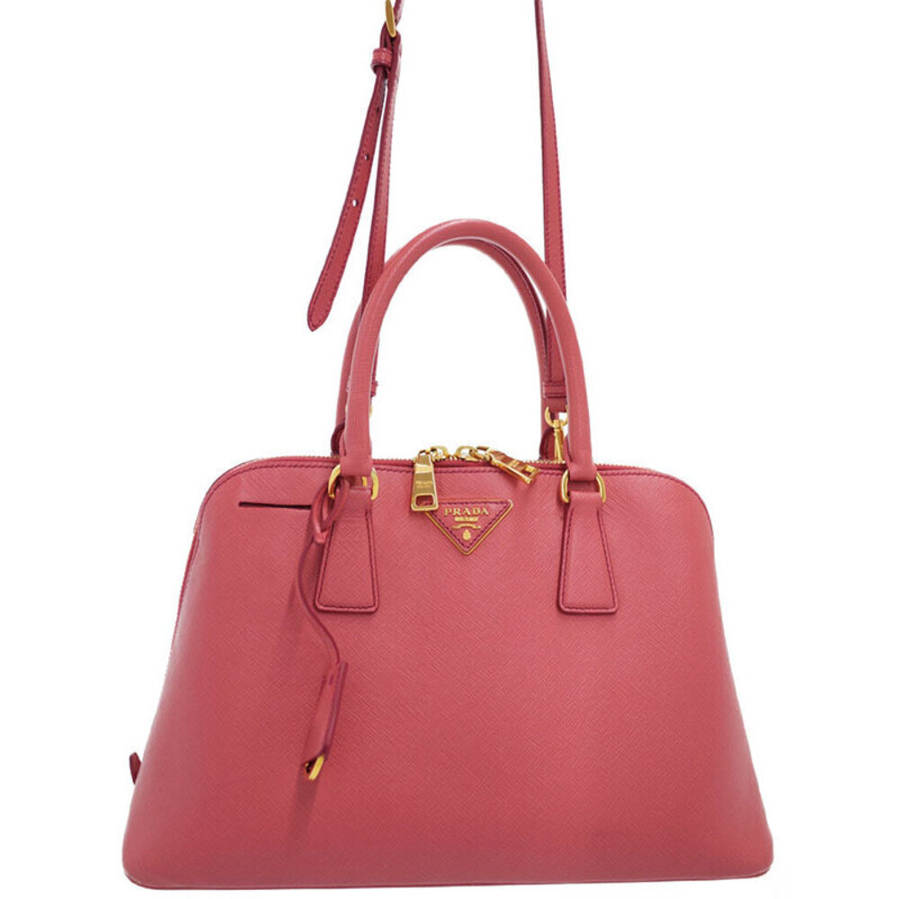 Prada Promenade handbag pink Saffiano leather